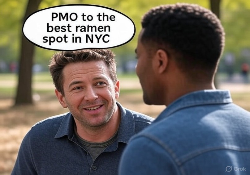 PMO Meaning #1 “Put Me On” (aka Hook Me Up!)