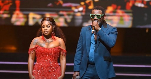Sukihana and Ayo AY Makun at the 16th annual Headies Awards